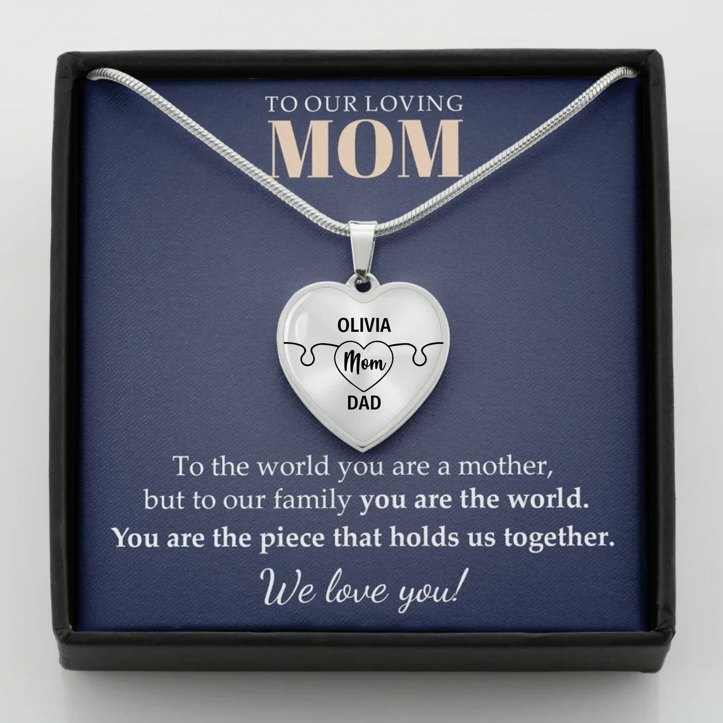 You are the piece MOM - Steel Mockup for teeinblue