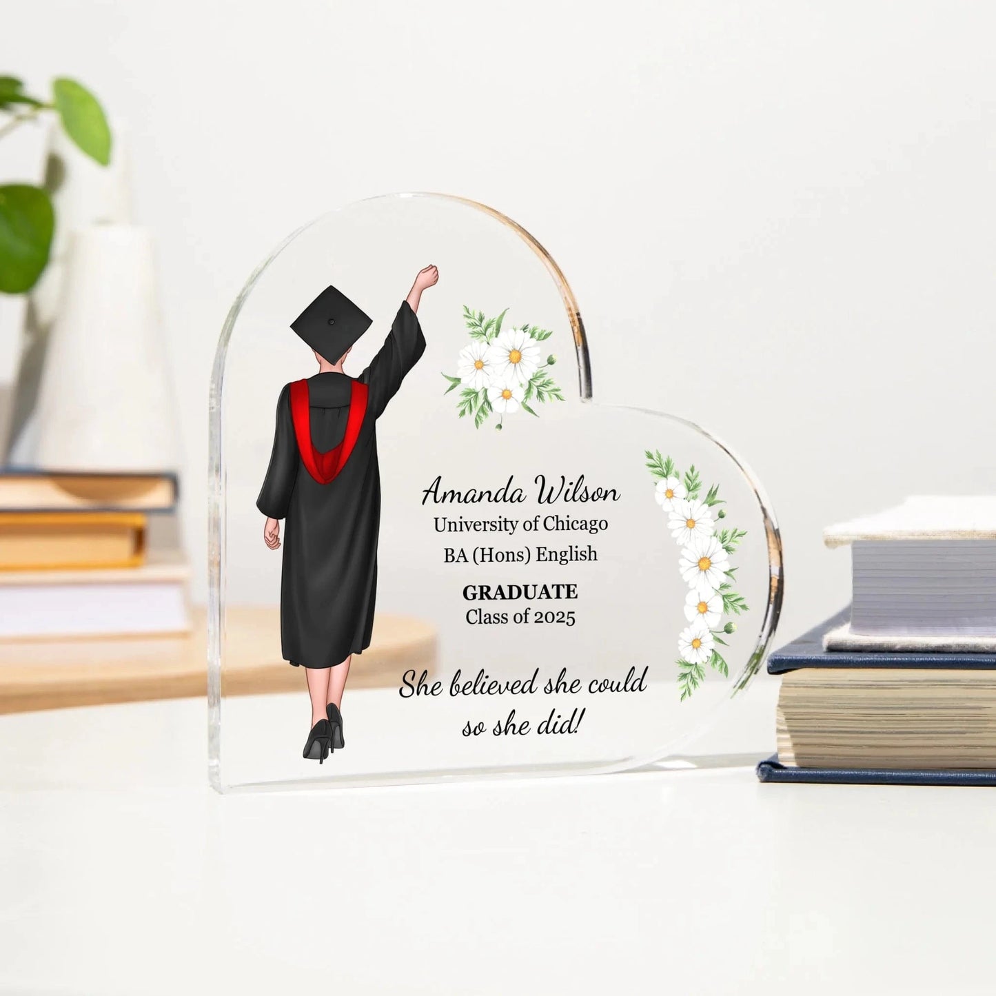 Acrylic Heart white marble 2 Mockup for teeinblue