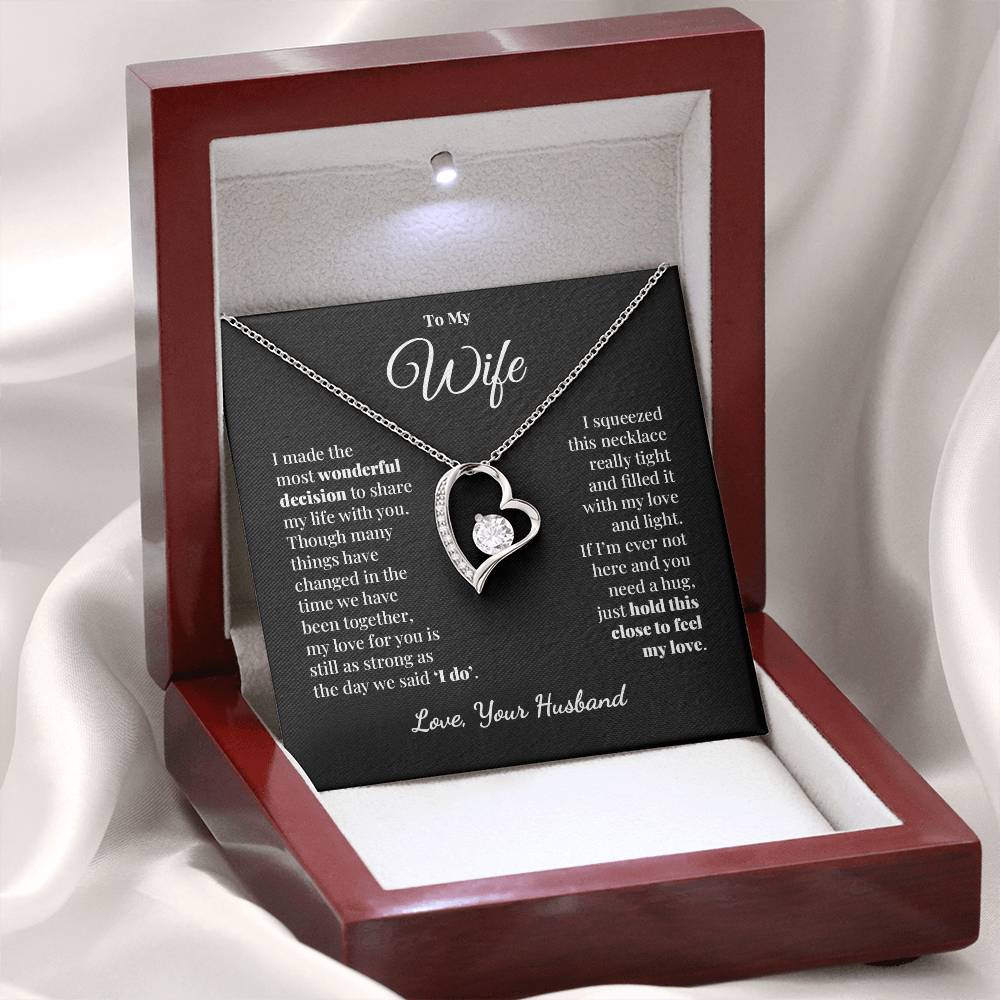 To My Wife - Share My Life - Forever Love Necklace