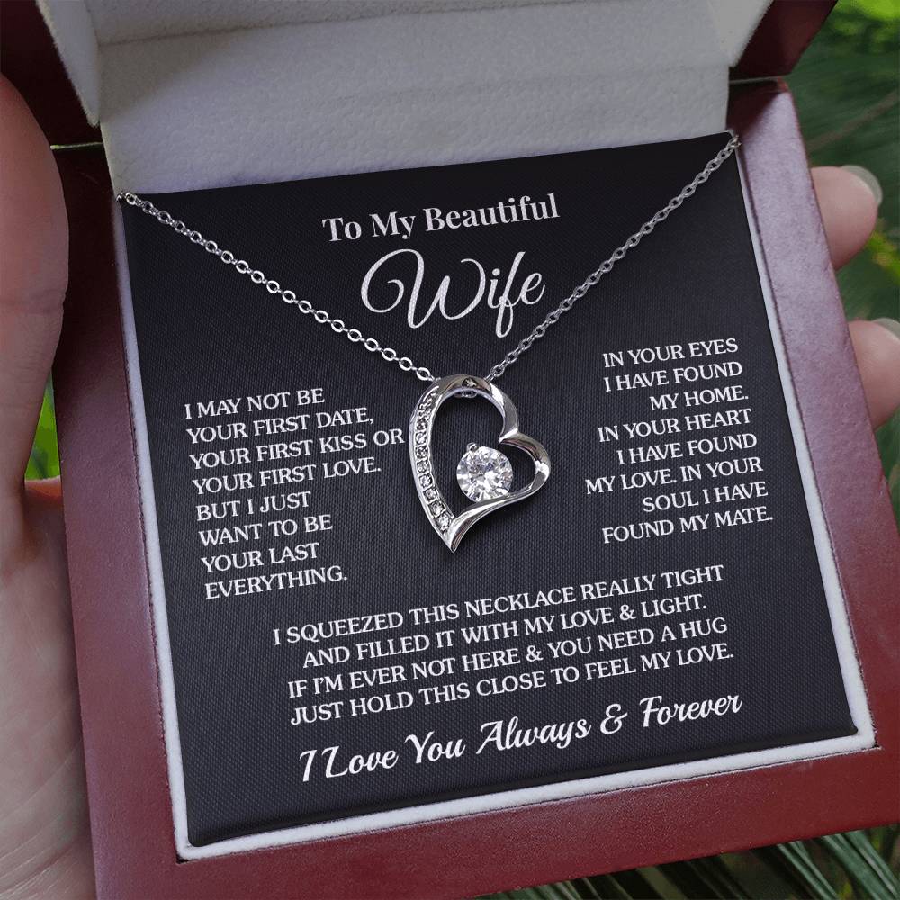 To My Wife - Last Everything - Forever Love Necklace