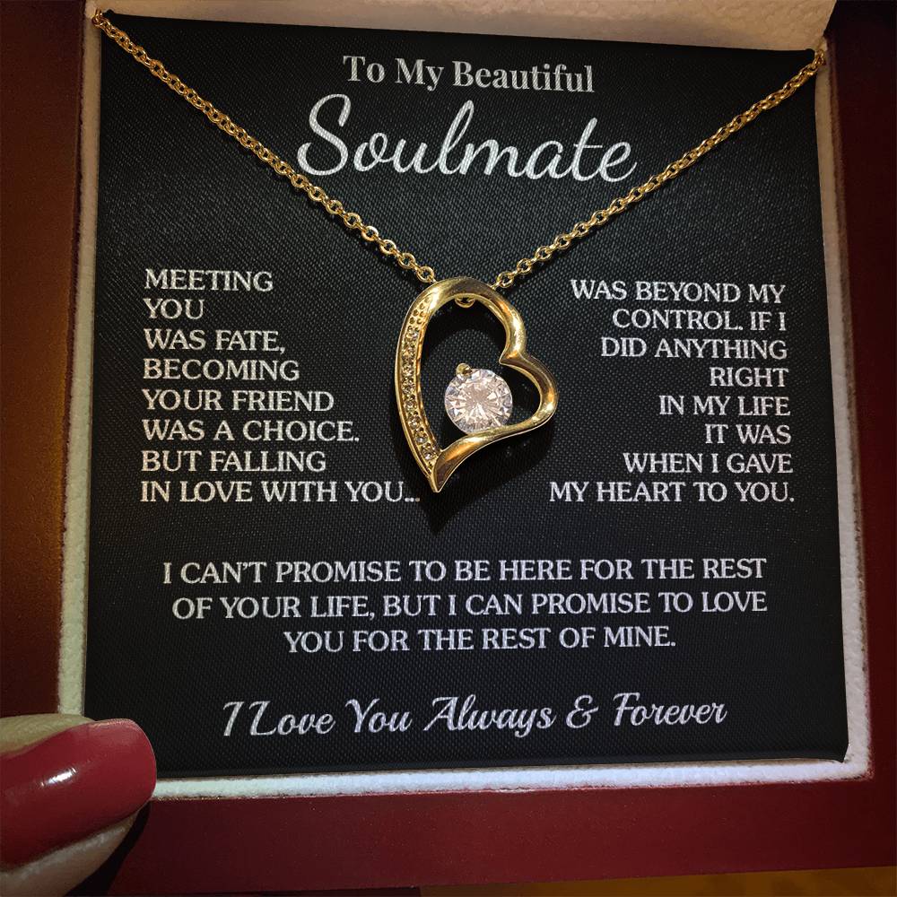 To My Soulmate - Fate - Forever Love Necklace