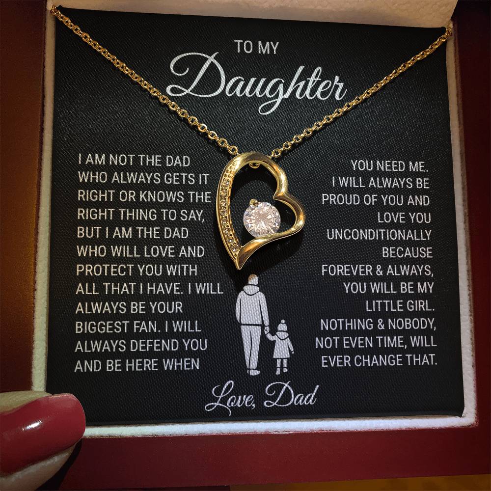 To My Daughter (from Dad) - With All That I Have - Forever Love Necklace