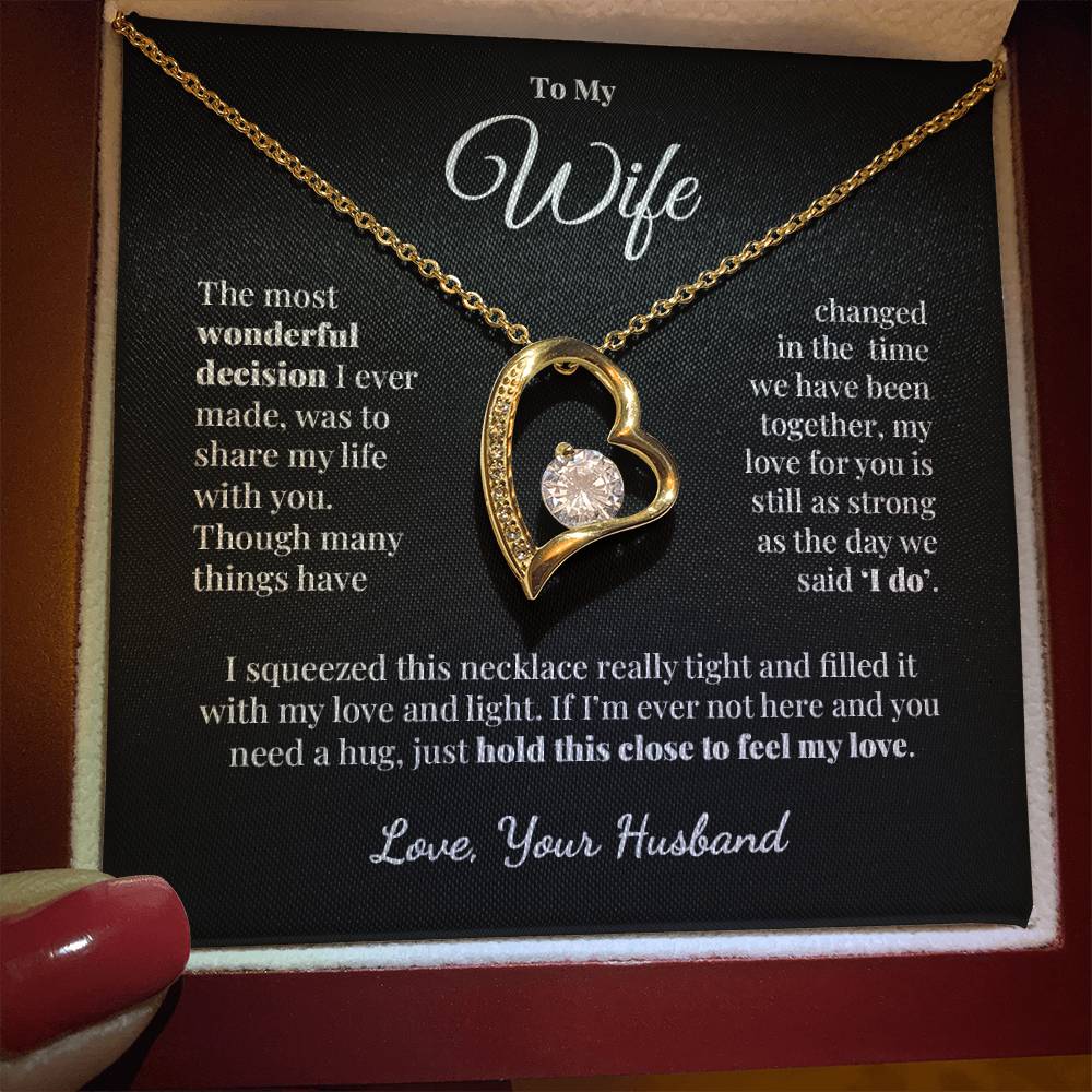 To My Wife - Share My Life - Forever Love Necklace