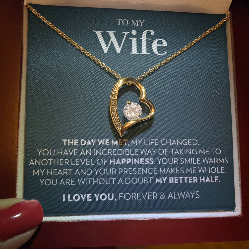 Wife - The Day We Met - Forever Love Necklace