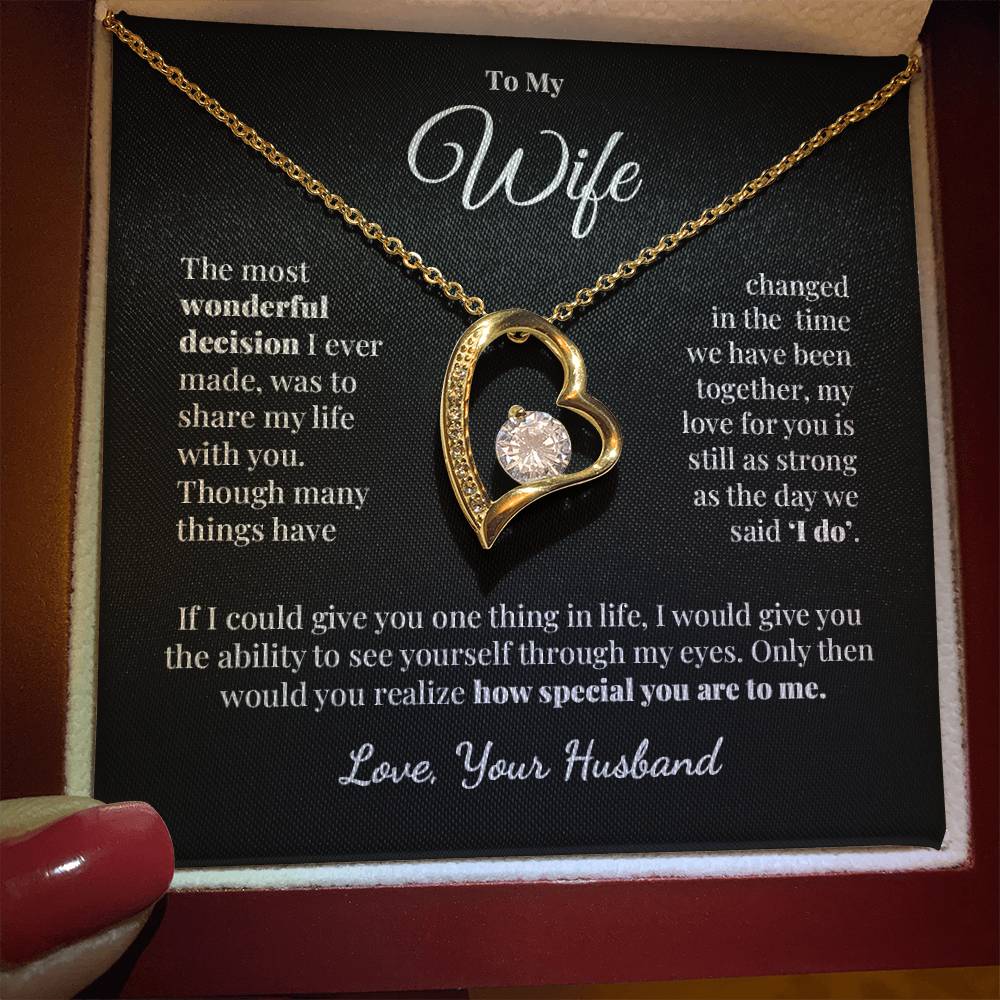 To My Wife - Still As Strong - Forever Love Necklace