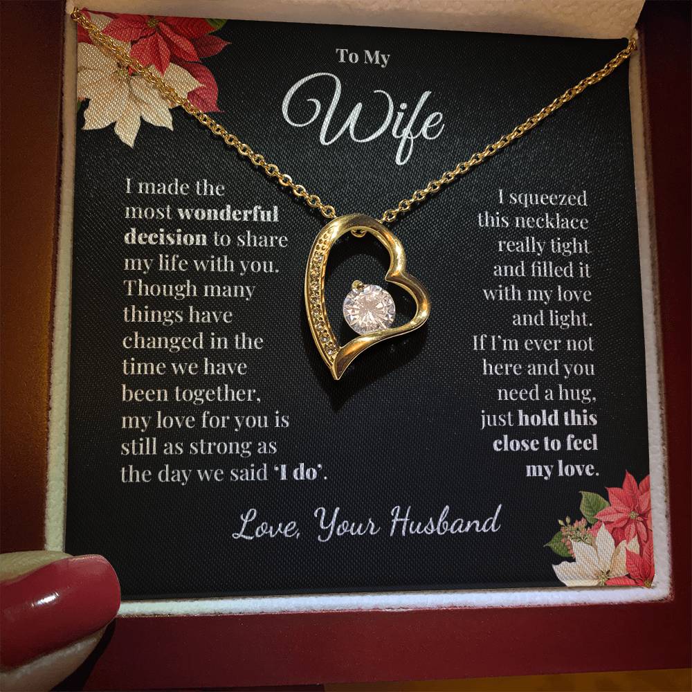 To My Wife - Share My Life - Forever Love Necklace
