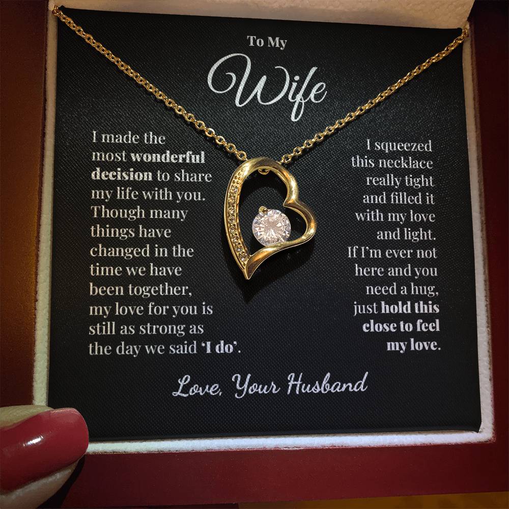 To My Wife - Share My Life - Forever Love Necklace