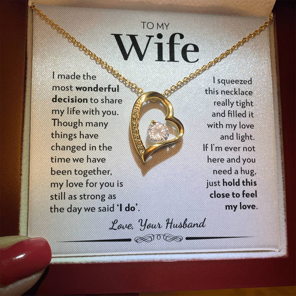 To My Wife - Share My Life - Forever Love Necklace