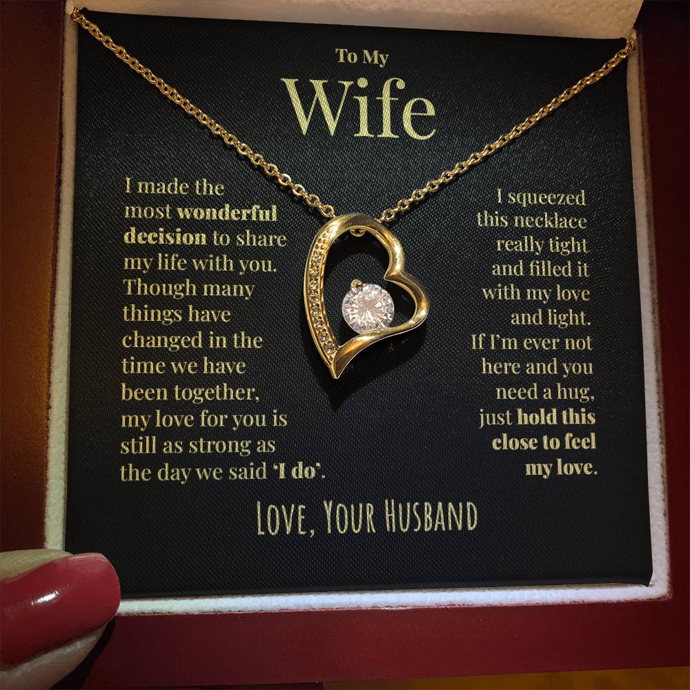 To My Wife - Share My Life - Forever Love Necklace