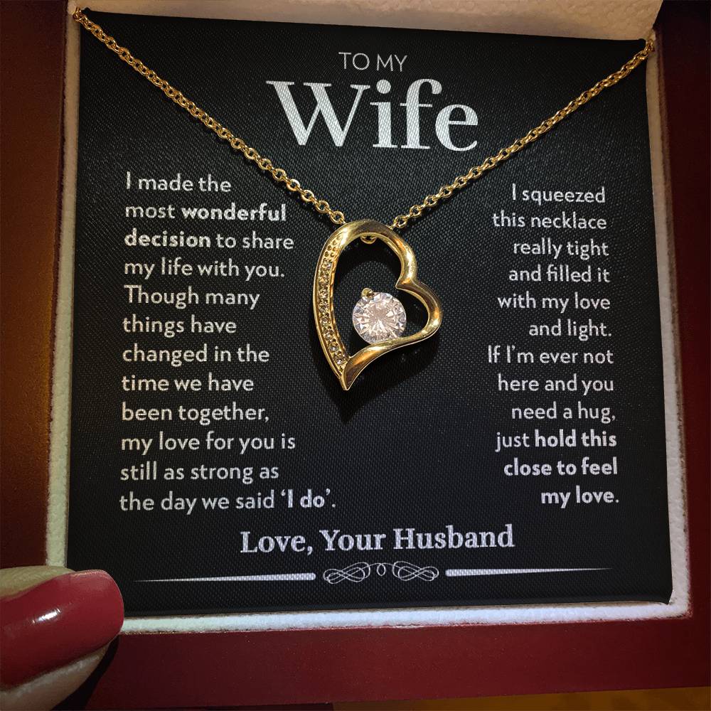 To My Wife - Share My Life - Forever Love Necklace