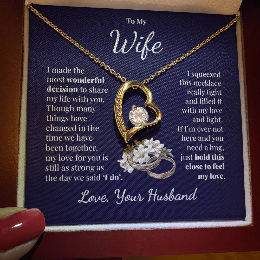 To My Wife - Share My Life - Forever Love Necklace