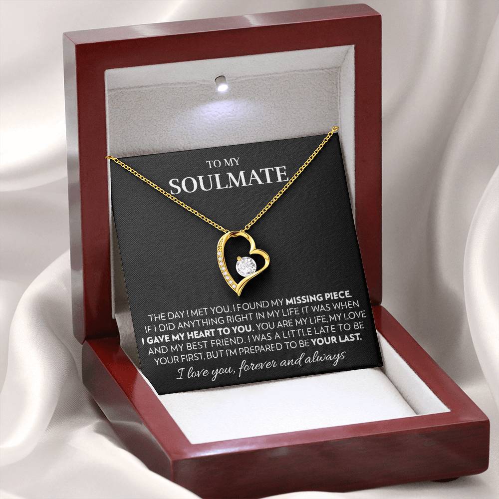 To My Soulmate - You Are My Life - Forever Love Necklace