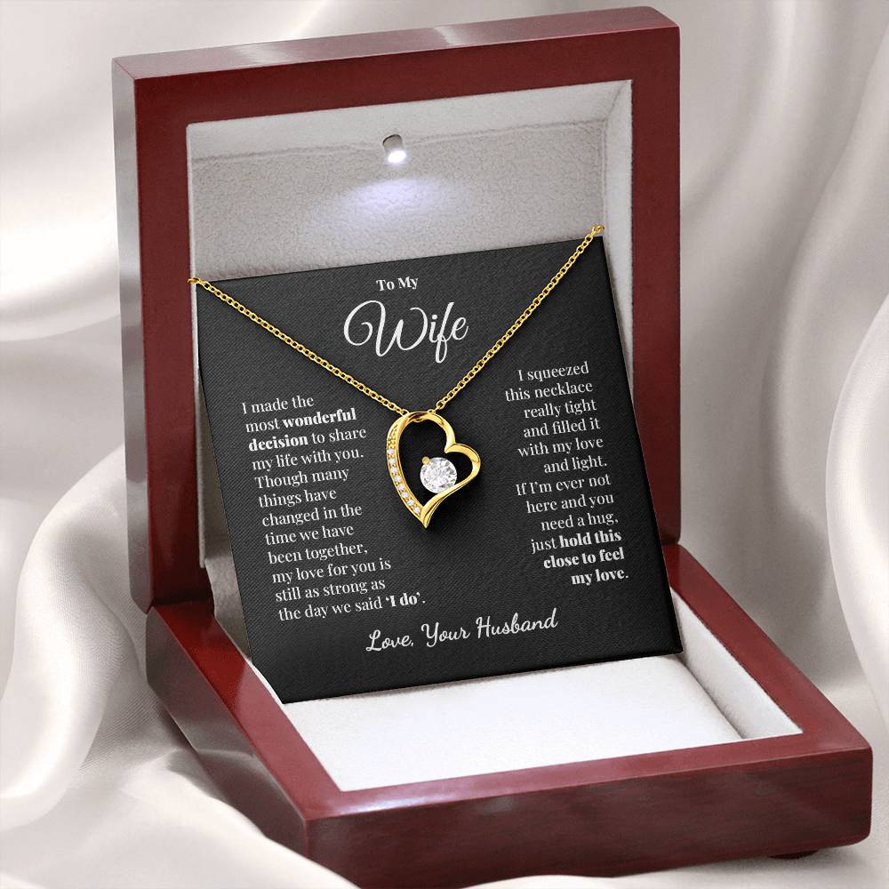 To My Wife - Share My Life - Forever Love Necklace