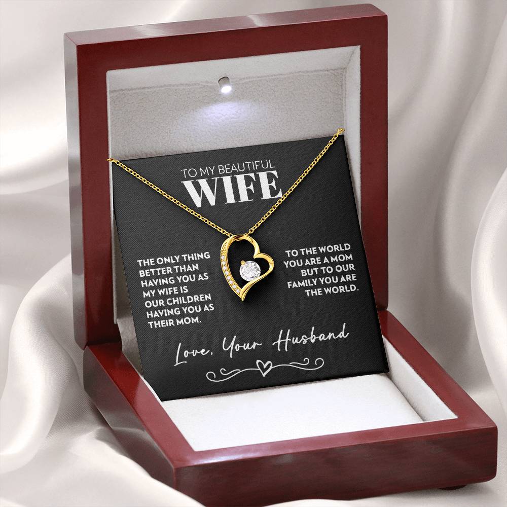 To Wife (From Husband) - Only Thing Better - Forever Love Necklace