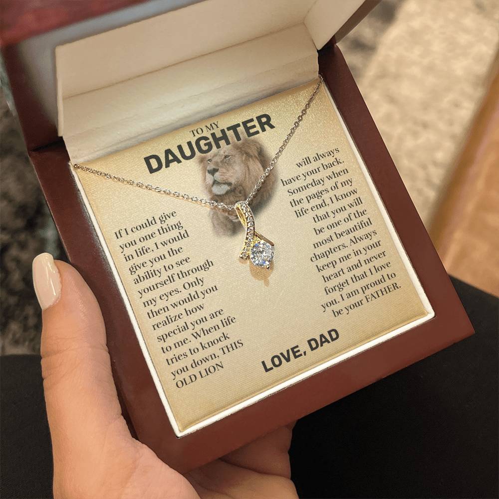 To My Daughter (From Dad) - This Old Lion - Alluring Beauty Necklace