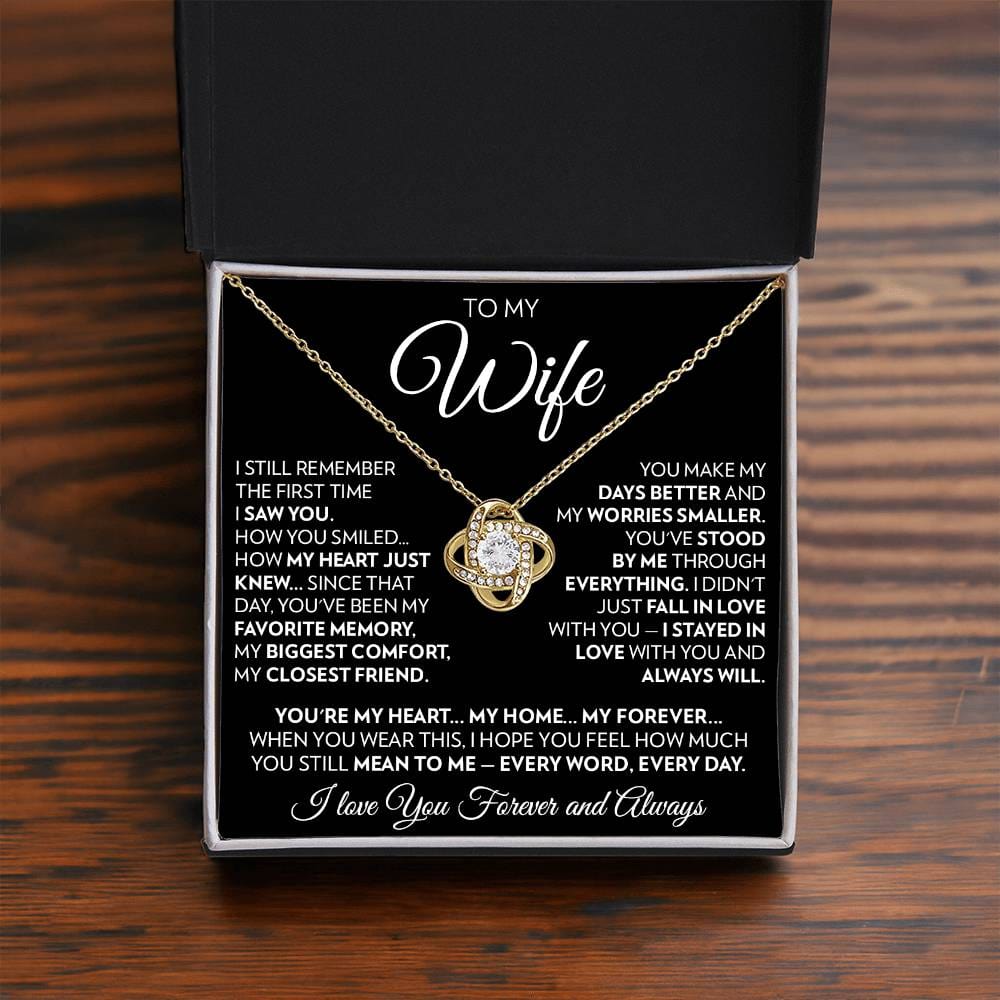 To My Wife - Every Day - Love Knot Necklace