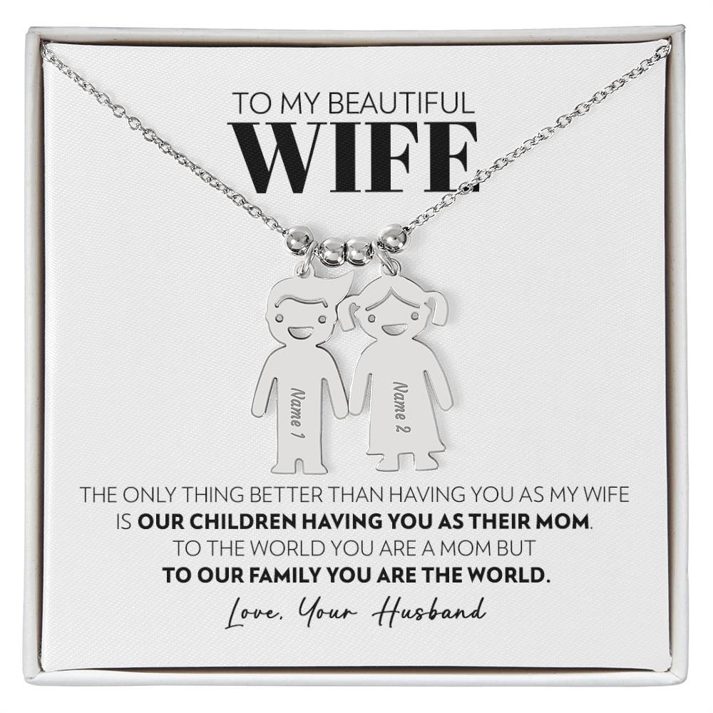 Wife - Only Thing Better - Custom Kids Charm Necklace