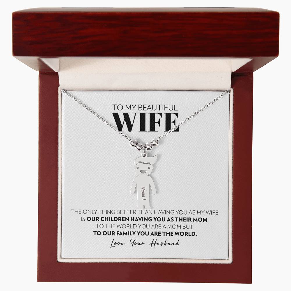Wife - Only Thing Better - Custom Kids Charm Necklace