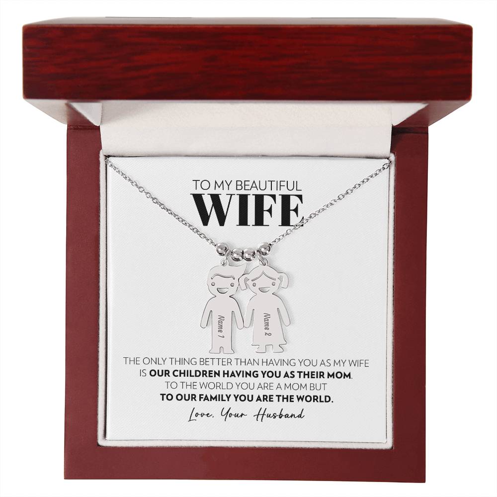 Wife - Only Thing Better - Custom Kids Charm Necklace