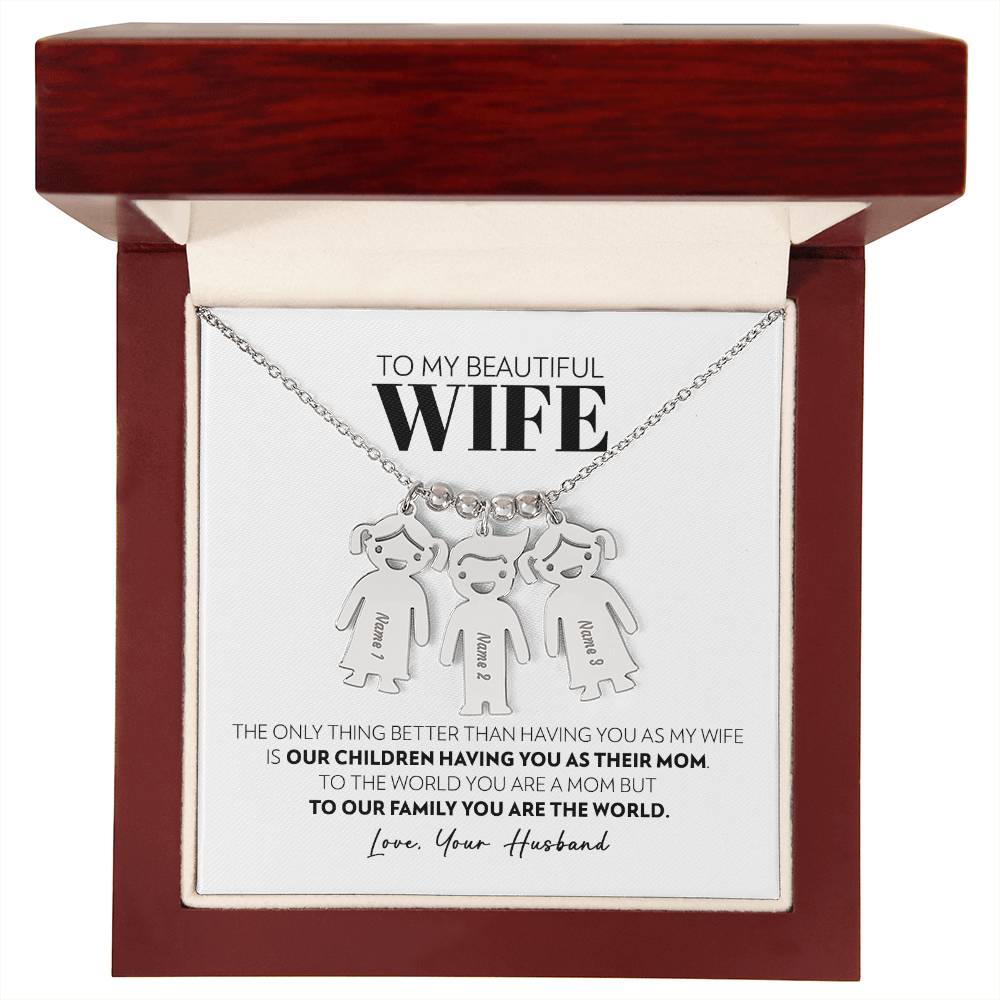 Wife - Only Thing Better - Custom Kids Charm Necklace