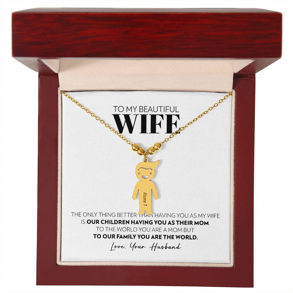 Wife - Only Thing Better - Custom Kids Charm Necklace