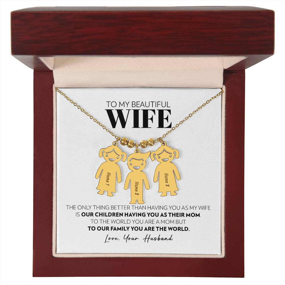 Wife - Only Thing Better - Custom Kids Charm Necklace