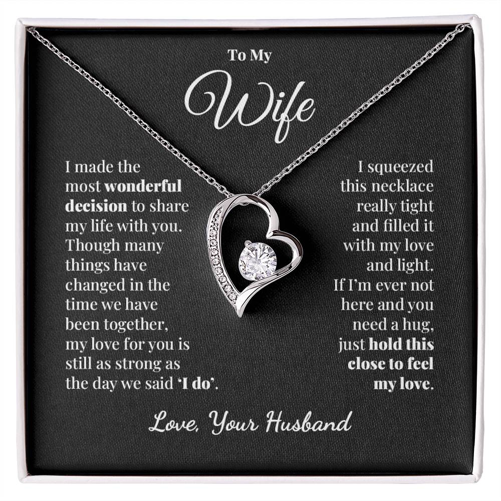 To My Wife - Share My Life - Forever Love Necklace