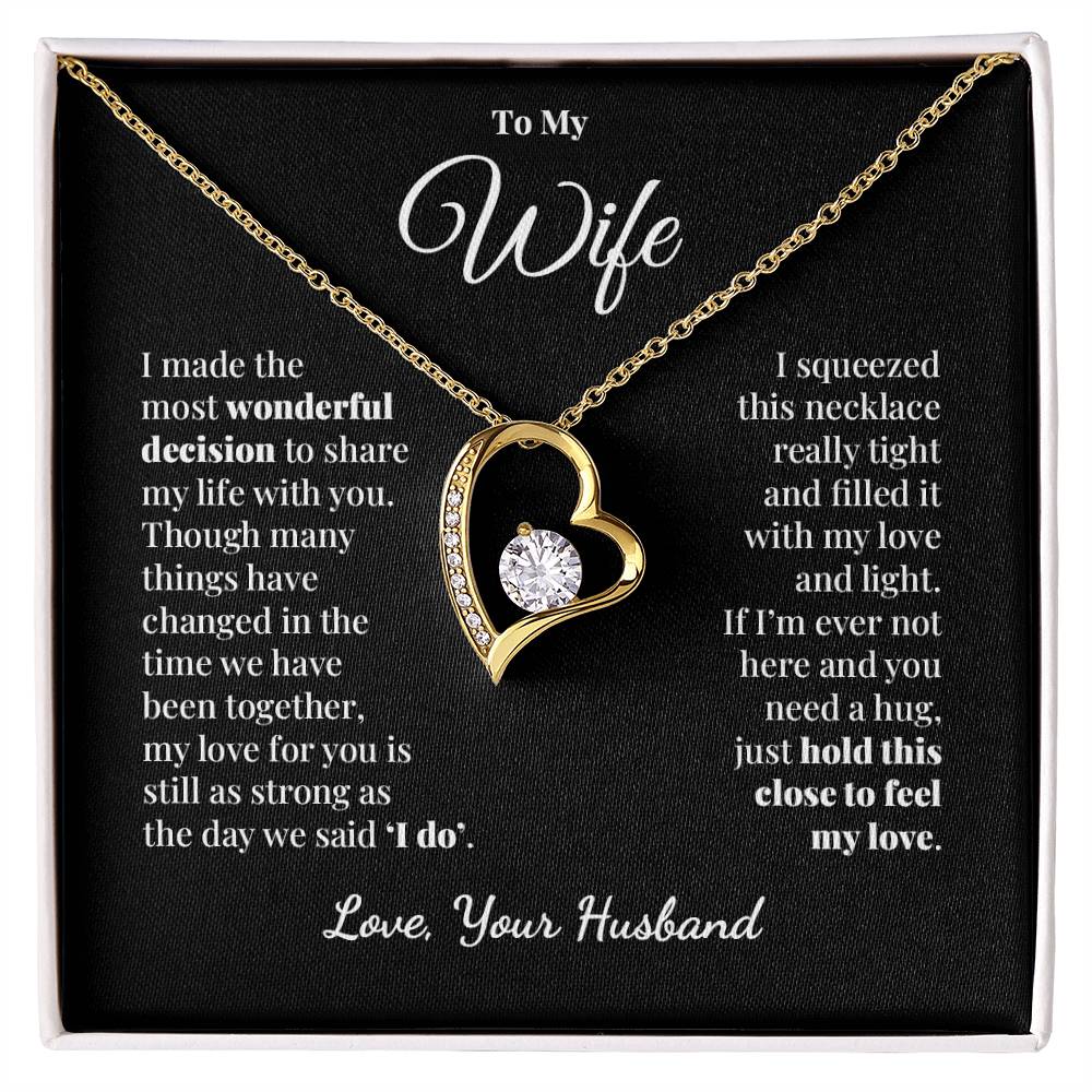 To My Wife - Share My Life - Forever Love Necklace