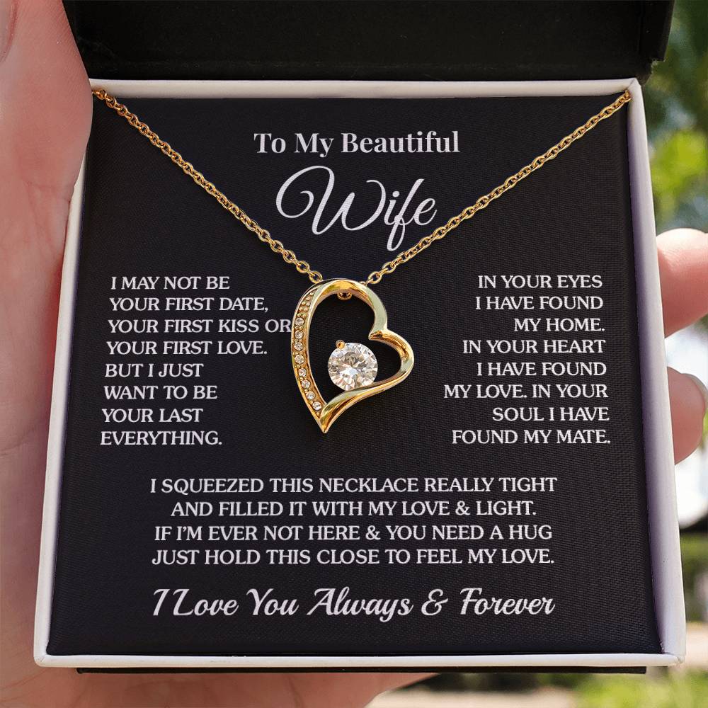 To My Wife - Last Everything - Forever Love Necklace