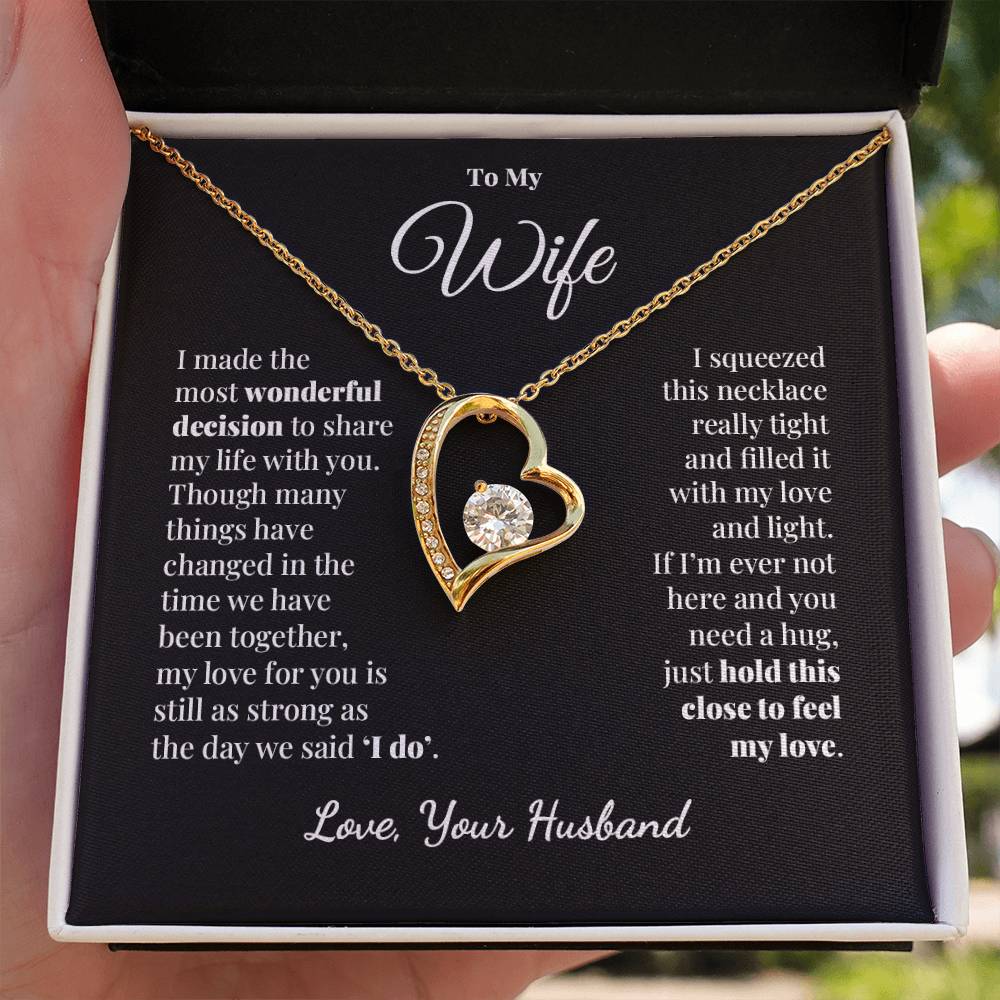 To My Wife - Share My Life - Forever Love Necklace