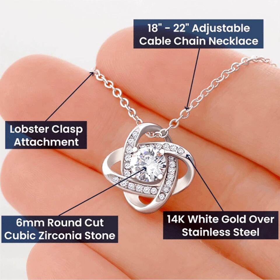Wife - Only Thing Better - Love Knot Necklace - Custom Signature