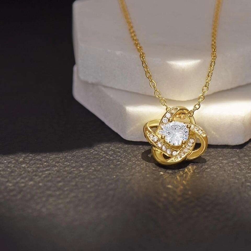 Wife - Only Thing Better - Love Knot Necklace - Custom Signature