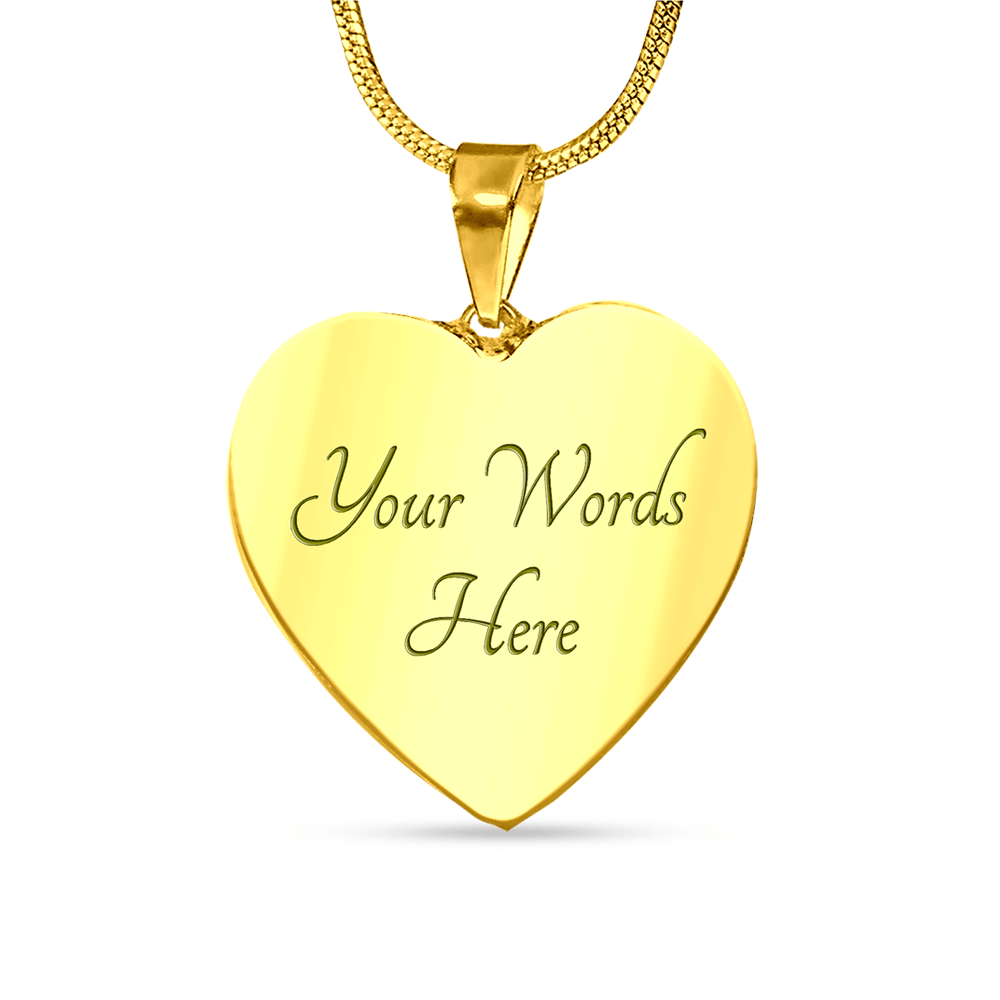 Mother's Day - Love From The Bump - Personalized Heart Necklace