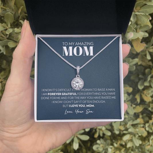 Mom (From Son) - Grateful - Eternal Hope Necklace