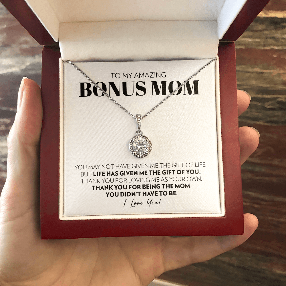 Bonus Mom - Thank You - Eternal Hope Necklace