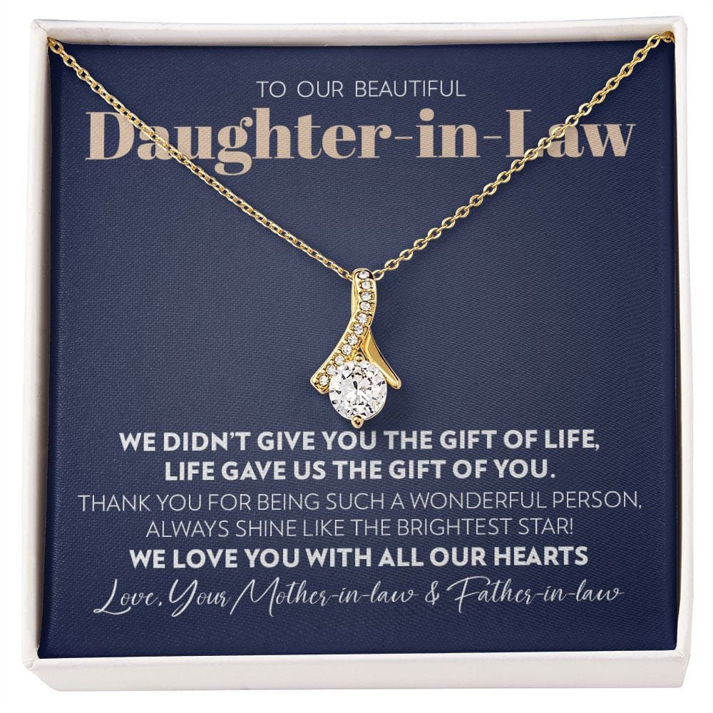 To Our Daughter-in-Law - Gift of You - Alluring Beauty Necklace
