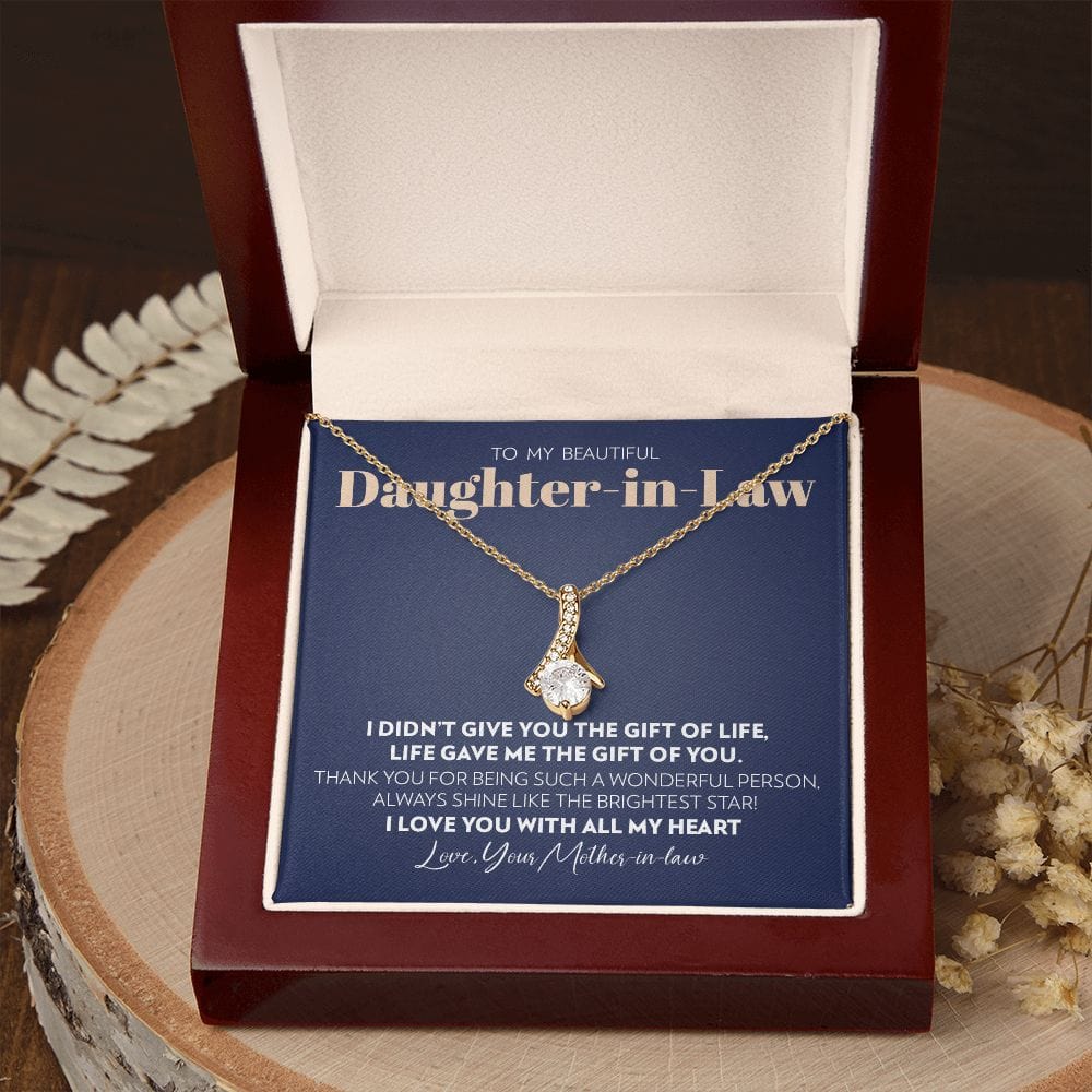To My Daughter-in-Law (From Father-in-Law) - Gift of You - Alluring Beauty Necklace