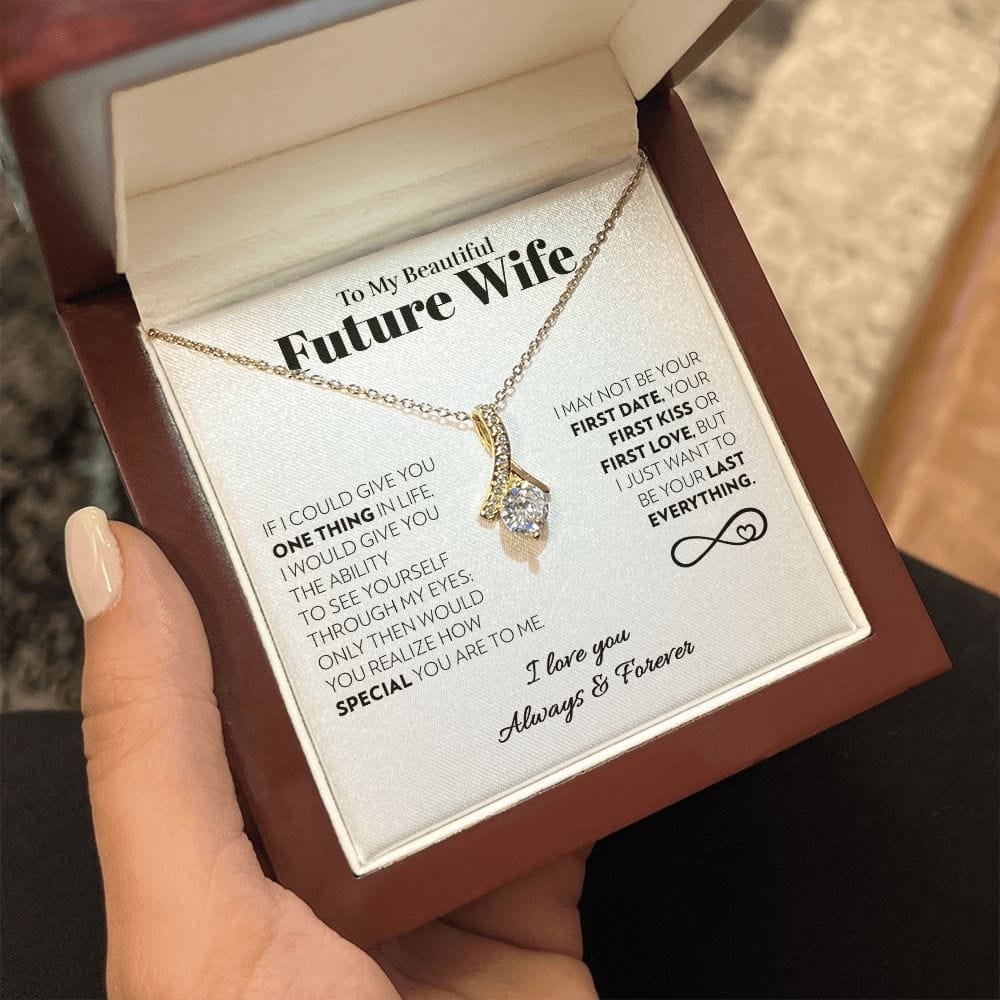 To My Future Wife - One Thing (White) - Alluring Beauty Necklace