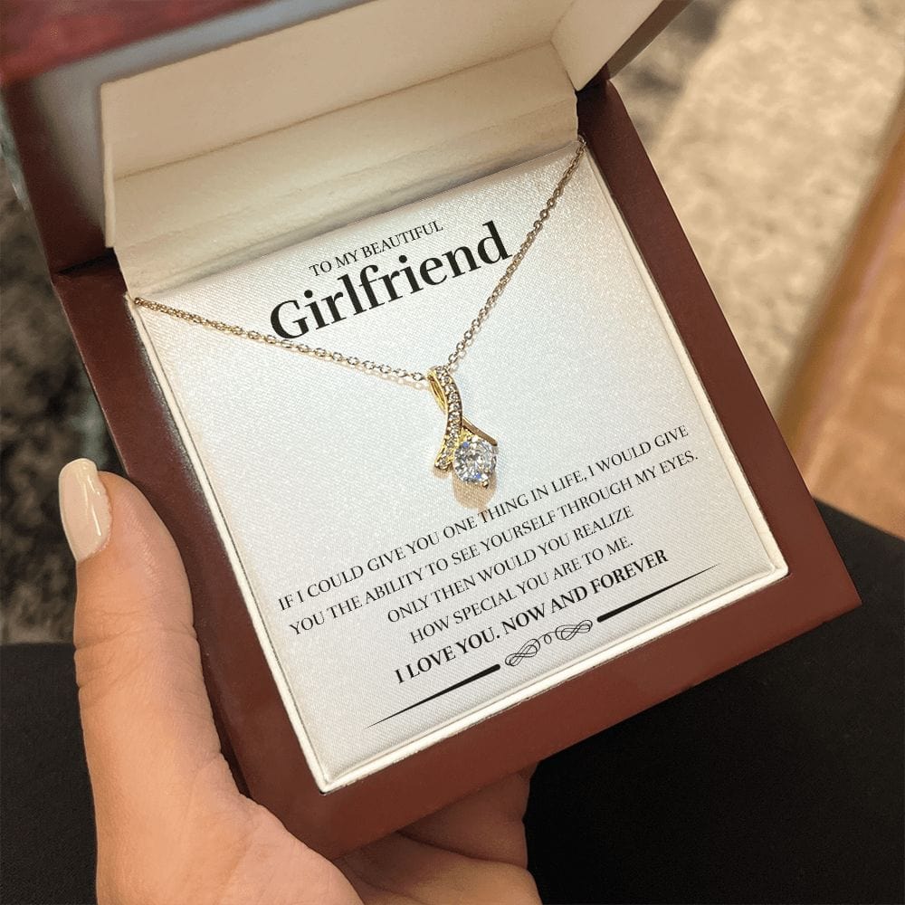To My Girlfriend - Through My Eyes (White) - Alluring Beauty Necklace