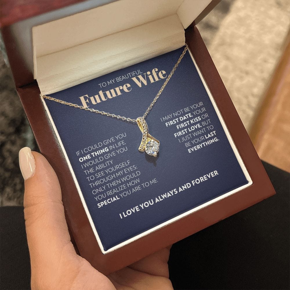 To My Future Wife - One Thing (Blue) - Alluring Beauty Necklace
