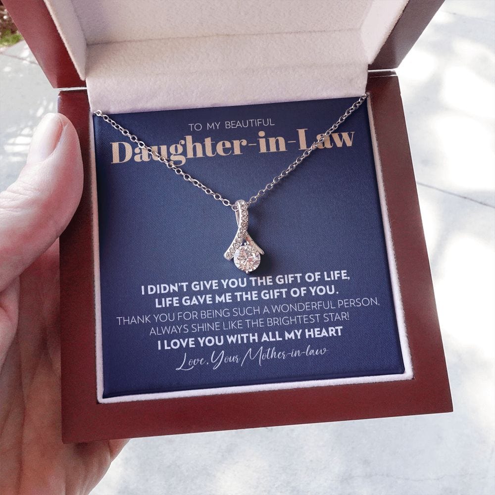 To My Daughter-in-Law (From Father-in-Law) - Gift of You - Alluring Beauty Necklace