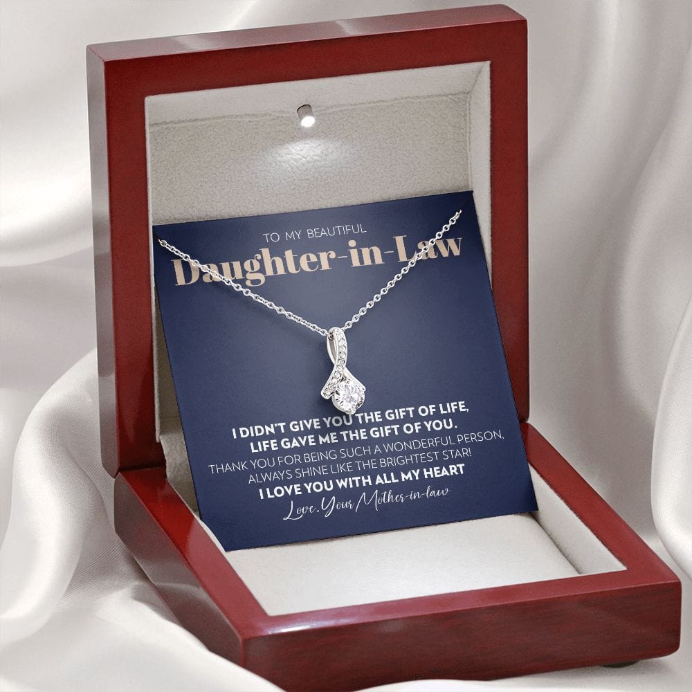 To My Daughter-in-Law (From Father-in-Law) - Gift of You - Alluring Beauty Necklace