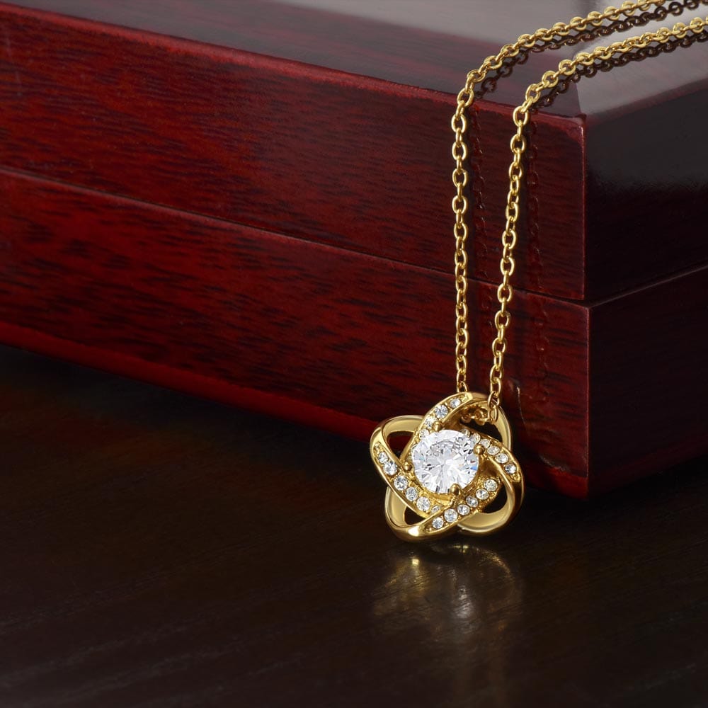 To My Granddaughter (From Pap) - This Old Lion - Love Knot Necklace