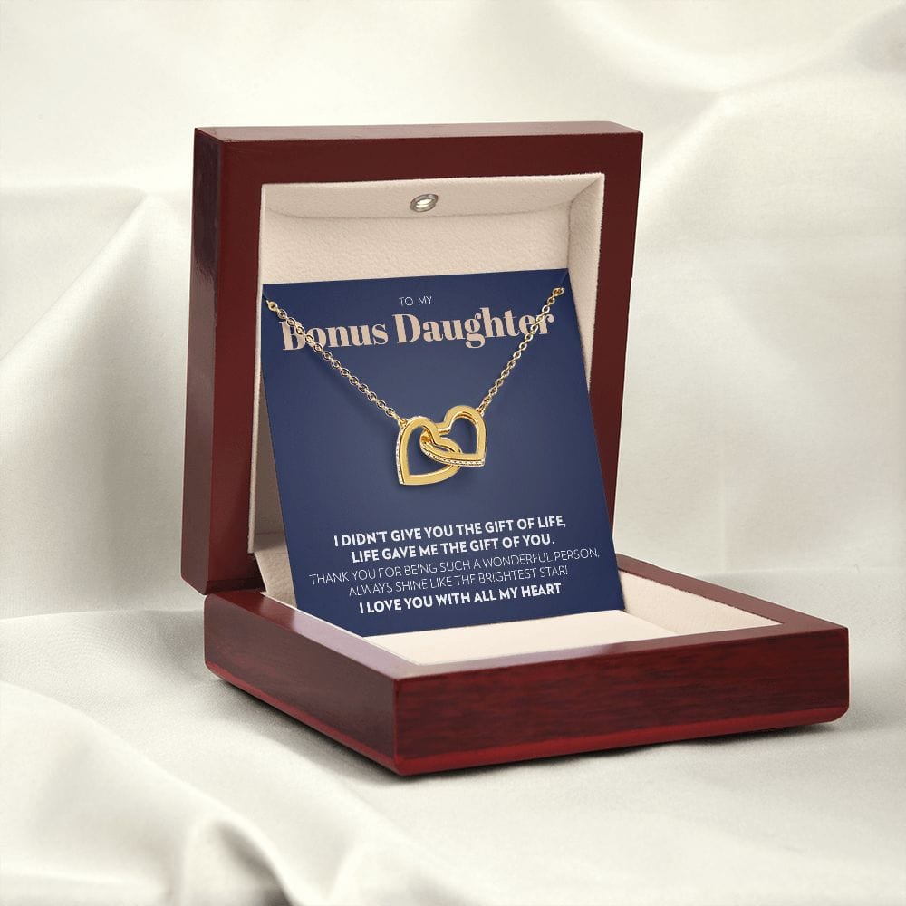 Bonus Daughter - Gift of You - Interlocking Hearts Necklace