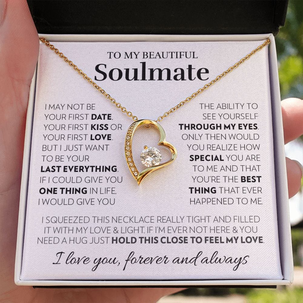 To My Soulmate - Feel My Love - Forever Love Necklace