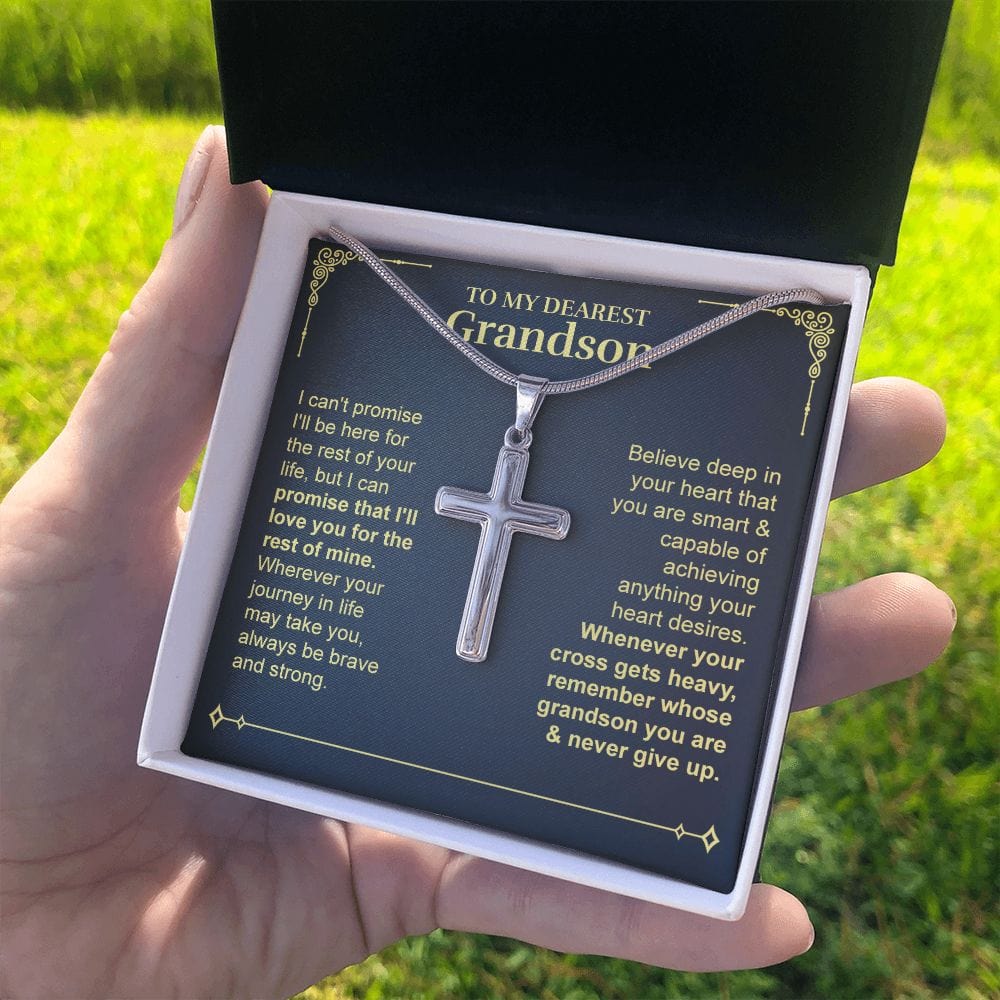 Grandson - Believe - Cross Necklace