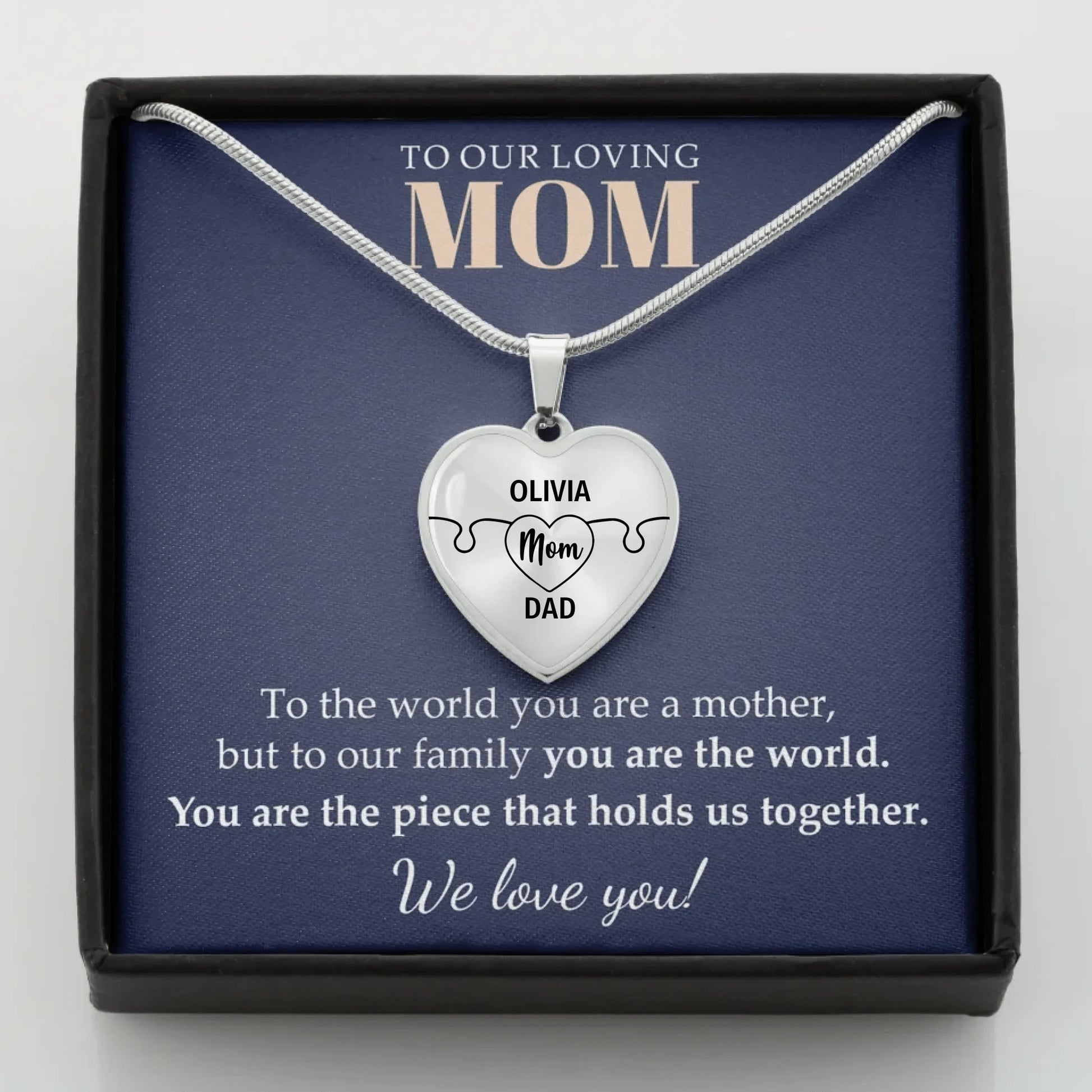 You are the piece MOM - Steel Mockup for teeinblue