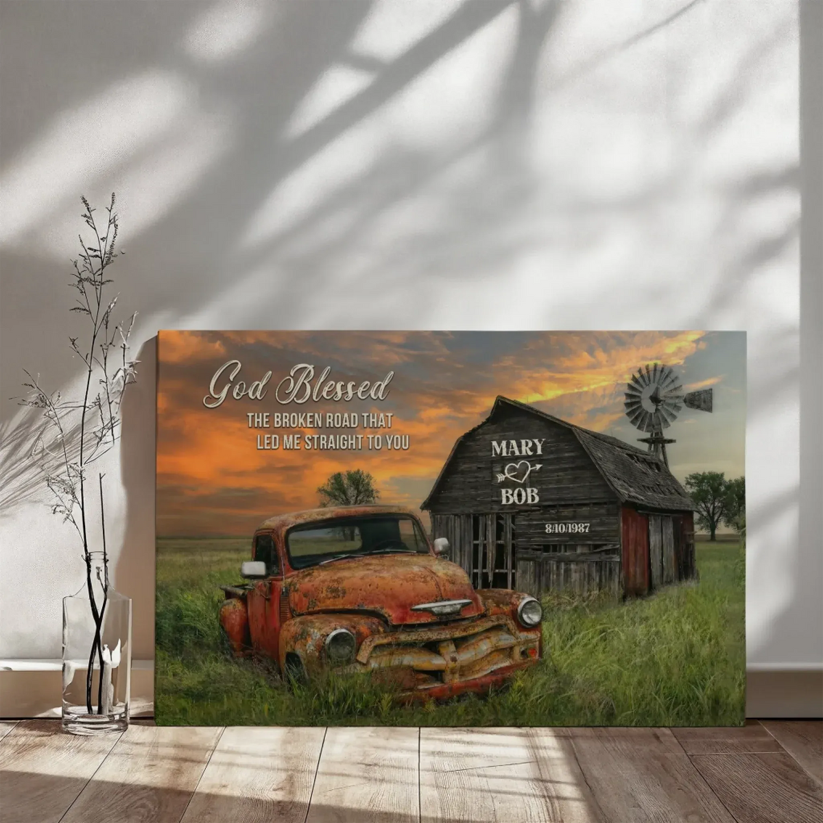 teeinblue - truck 2 Sunset mockup 2