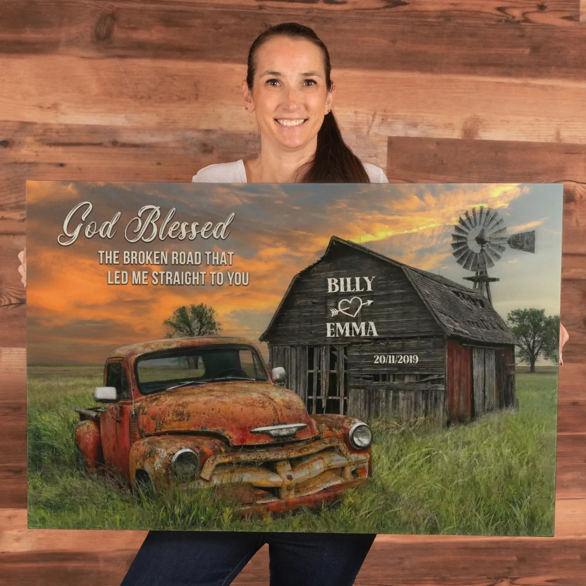 teeinblue - truck 2 Sunset mockup 3