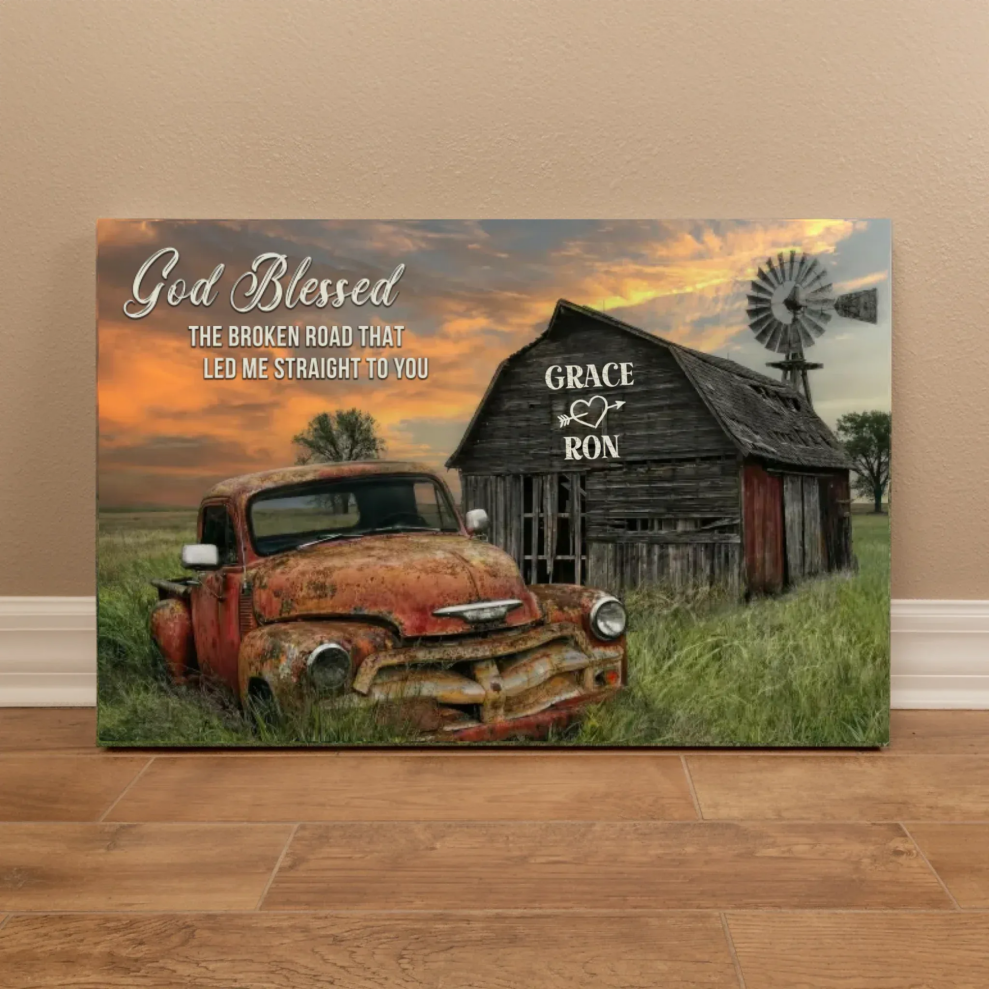 teeinblue - truck 2 Sunset mockup 1